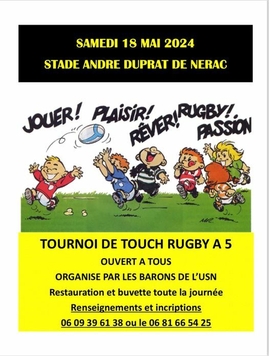 TOURNOI TOUCH RUGBY DES BARONS