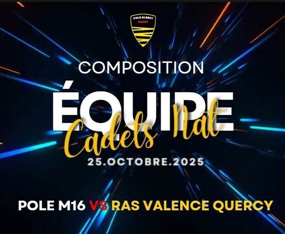 COMPO DE L'EQUIPE CADETS