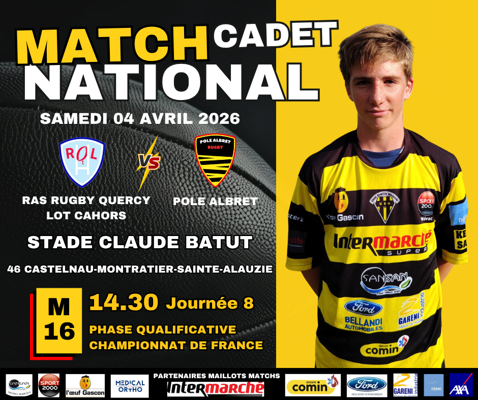 MATCH DAY CADETS JUNIORS