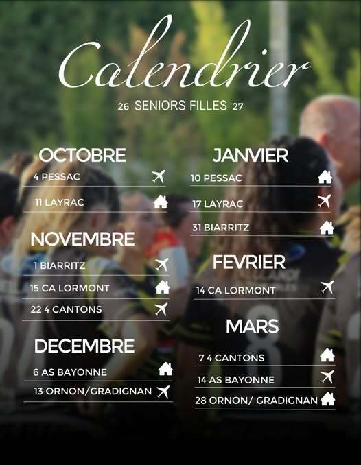 CALENDRIER DES MUSHUNETS
