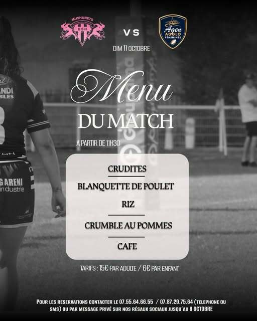 REPAS AVANT MATCH FEMININE