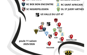 POULE 11 2025 2026 DE L'US NERAC