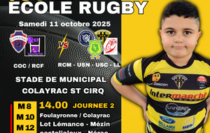 ECOLE DE RUGBY EN DEPLACEMENT