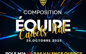 COMPO DE L'EQUIPE CADETS