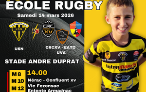 MATCH DAY  ECOLE RUGBY