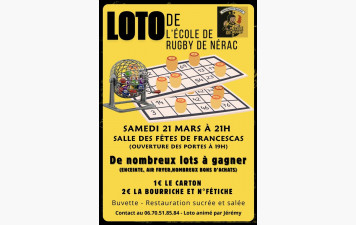 LOTO DE L' ECOLE DE RUGBY