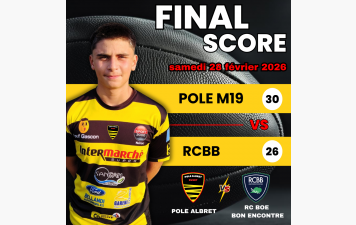 RESULTAT DU WEEK-END POLE ALBRET