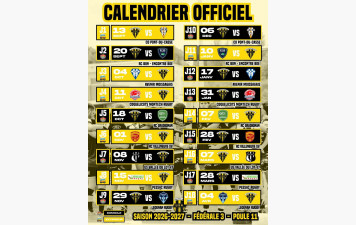 CALENDRIER OFFICIEL DE L'US NERAC