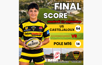 RESULTATS DU POLE ALBRET CADETS