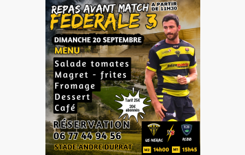 REPAS AVANT MATCH - USN vs RCBB