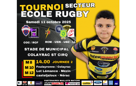 ECOLE DE RUGBY EN DEPLACEMENT