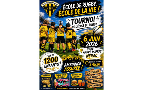 6 JUIN TOURNOI DE L' ECOLE DE RUGBY