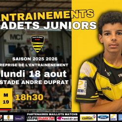 ENTRAINEMENTS DES JUNIORS