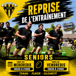 ENTRAINEMENTS DES SENIORS